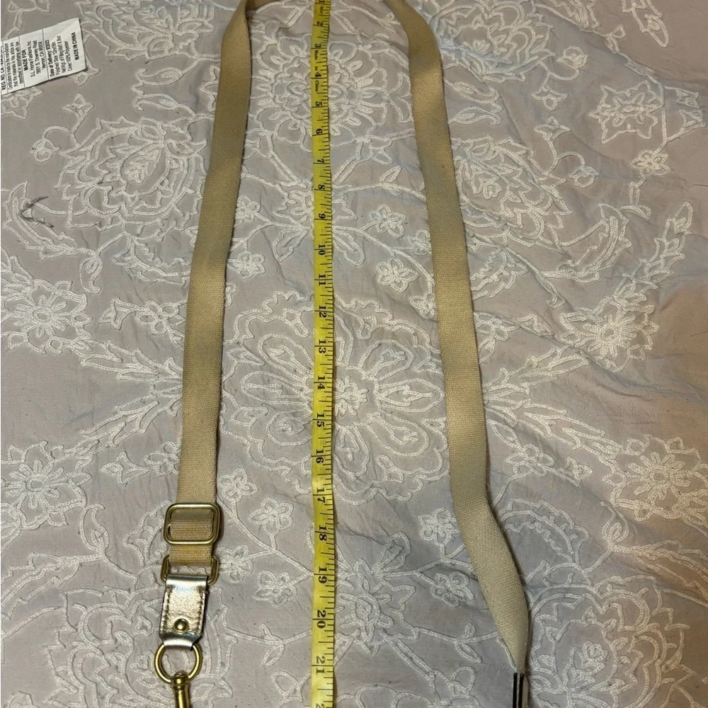 Coach Tan and Yellow Floral Crossbody Bag